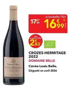 METRO Crozes-hermitage 2022 offre