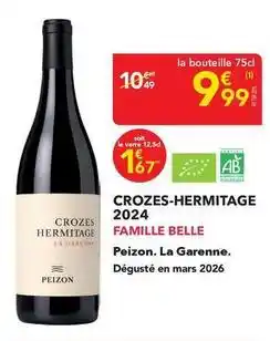 METRO Mars - crozes-hermitage 2024 offre