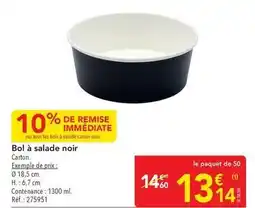 METRO Tous - bol à salade noir offre