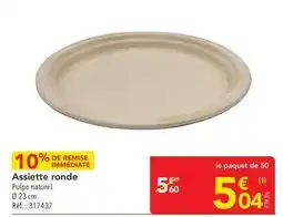 METRO Assiette ronde offre
