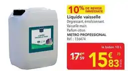 METRO Metro - liquide vaisselle offre