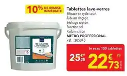 METRO Metro - tablettes lave-verres offre