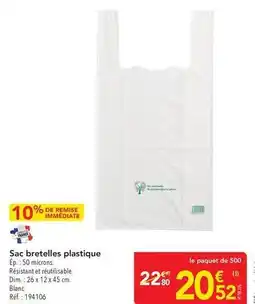 METRO Dim - sac bretelles plastique offre