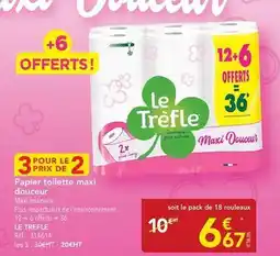 METRO Le trèfle - papier toilette maxi douceur offre