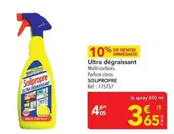 METRO Solipropre - ultra dégraissant offre