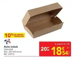 METRO Kraft - boîte kebab offre