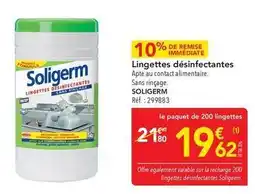 METRO Lingettes désinfectantes offre