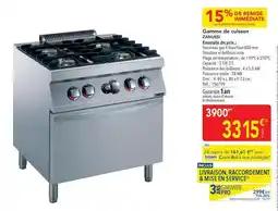 METRO Dim - gamme de cuisson zannes offre