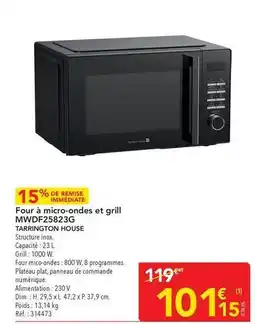 METRO Dim - four a micro-ondes de grill mwdpf25823g offre