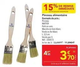 METRO Matfer - pinceau alimentaire offre