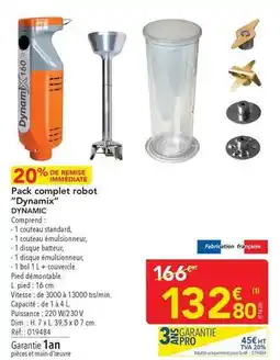 METRO Complet - pack robot dynami offre