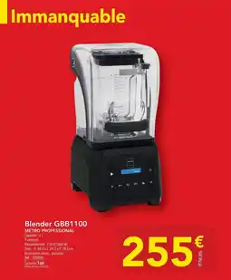 METRO Metro - blender gbb1100 offre