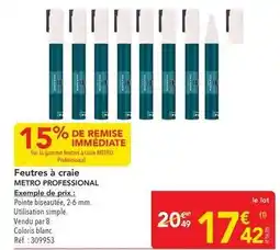 METRO Metro - feutres à graie offre