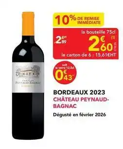 METRO Château - bordeaux 2023 offre