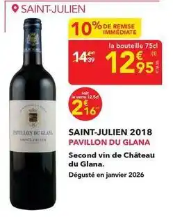 METRO Château du glana - saint-julien 2018 offre