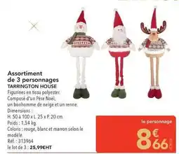 METRO Tarrington house - assortiment de 3 personnages offre