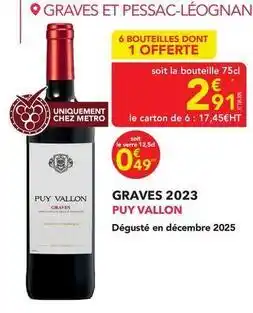 METRO Metro - graves 2023 puy vallon offre