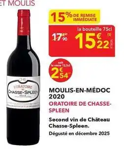 METRO Château chasse-spleen - moulis-en-médoc 2020 offre