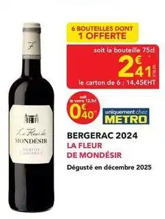 METRO Metro - bergerac 2024 offre