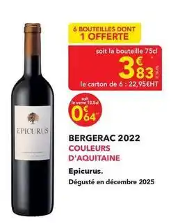 METRO Couleurs d'aquitaine - bergerac 2022 offre