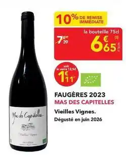 METRO Mas des capitelles - vieilles vignes offre