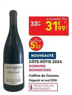 METRO Côte-rôtie 2024 domaine bonnefond offre