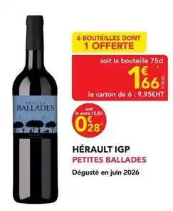 METRO Petites ballades - hérault igp offre