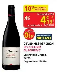 METRO Metro - cévennes igp 2024 offre