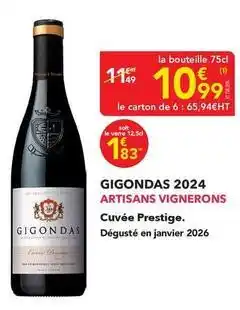 METRO Artisans vignerons - gigondas 2024 offre