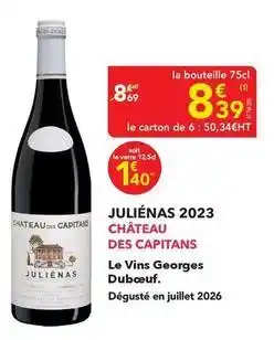 METRO Château - julienas 2023 offre