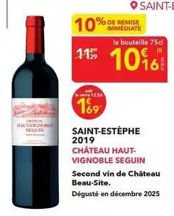 METRO Château - saint-estèphe 2019 offre
