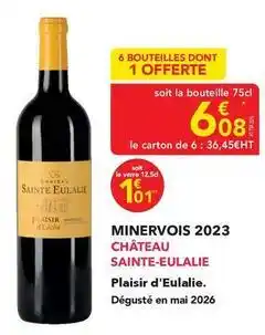 METRO Château - minervois 2023 offre