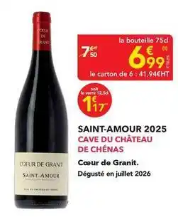 METRO Saint-amour - 2025 offre