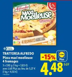 Lidl TRATTORIA ALFREDO Pizza maxi moelleuse offre