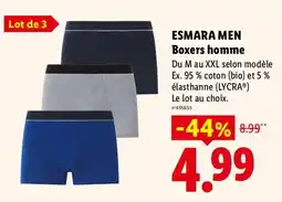 Lidl ESMARA MEN Boxers homme offre