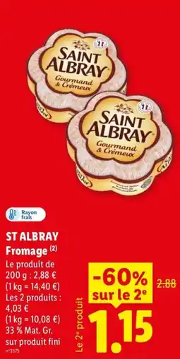 Lidl SAINT ALBRAY Fromage offre