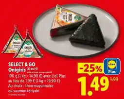 Lidl SELECT & GO Onigiris offre