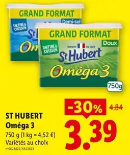 Lidl St Hubert Oméga 3 offre