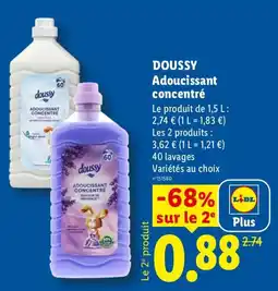 Lidl DOUSSY Adoucissant concentré offre