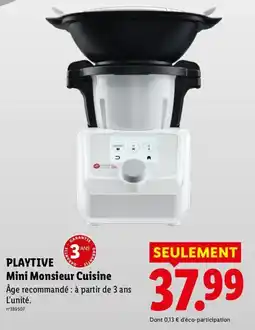 Lidl PLAYTIVE Mini Monsieur Cuisine offre