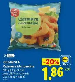 Lidl OCEAN SEA Calamars à la romaine offre
