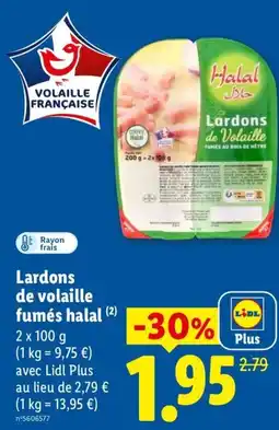 Lidl Lardons de Volaille Halal offre