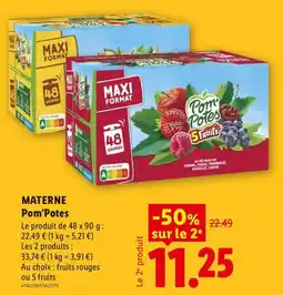 Lidl MATERNE Pom'Potes offre
