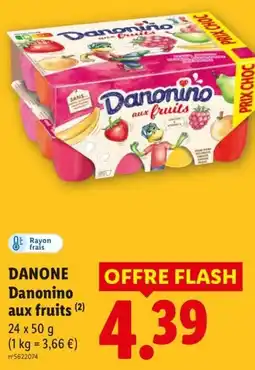 Lidl DANONE Danonino aux fruits offre