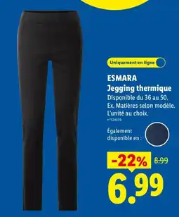 Lidl ESMARA Jegging thermique offre