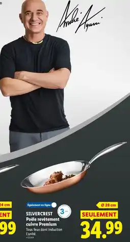 Lidl SILVERCREST Poêle revêtement cuivre Premium offre