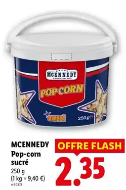 Lidl MCENNEDY Pop-corn sucré offre