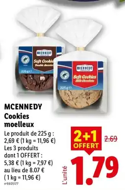 Lidl MCENNEDY Cookies moelleux offre