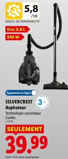 Lidl SILVERCREST Aspirateur offre