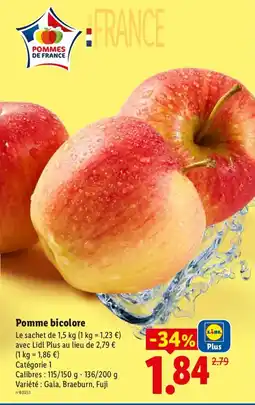 Lidl Pommes de France Pomme bicolore offre